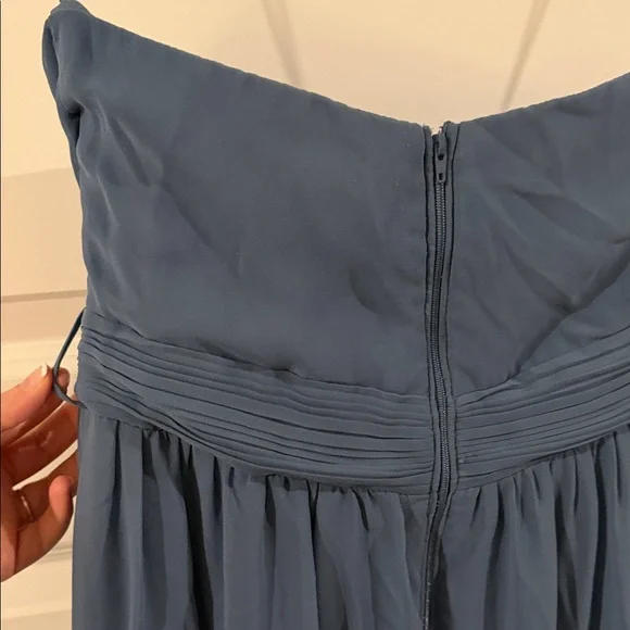 Birdy Grey Grace Convertible Chiffon Blue Formal Maxi Dress Bridesmaid - Picture 11 of 15